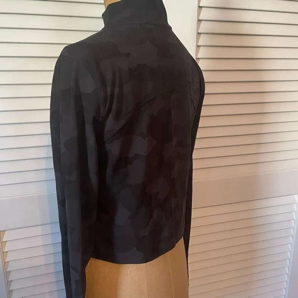 LULULEMON | all aligned mock neck long sleeve nulu heritage 365 camo deep coal